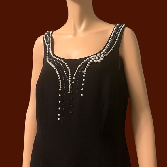 Tahari black pearl dress - Picture 2 of 5